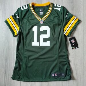 NWT Aaron Rodgers #12 Green Bay Packers NFL Nike On Field Womens Jersey Medium